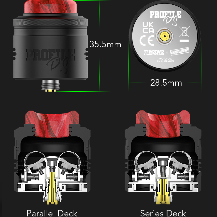 Profilo PS Dual Mesh RDA - Wotofo x Mrjustright1